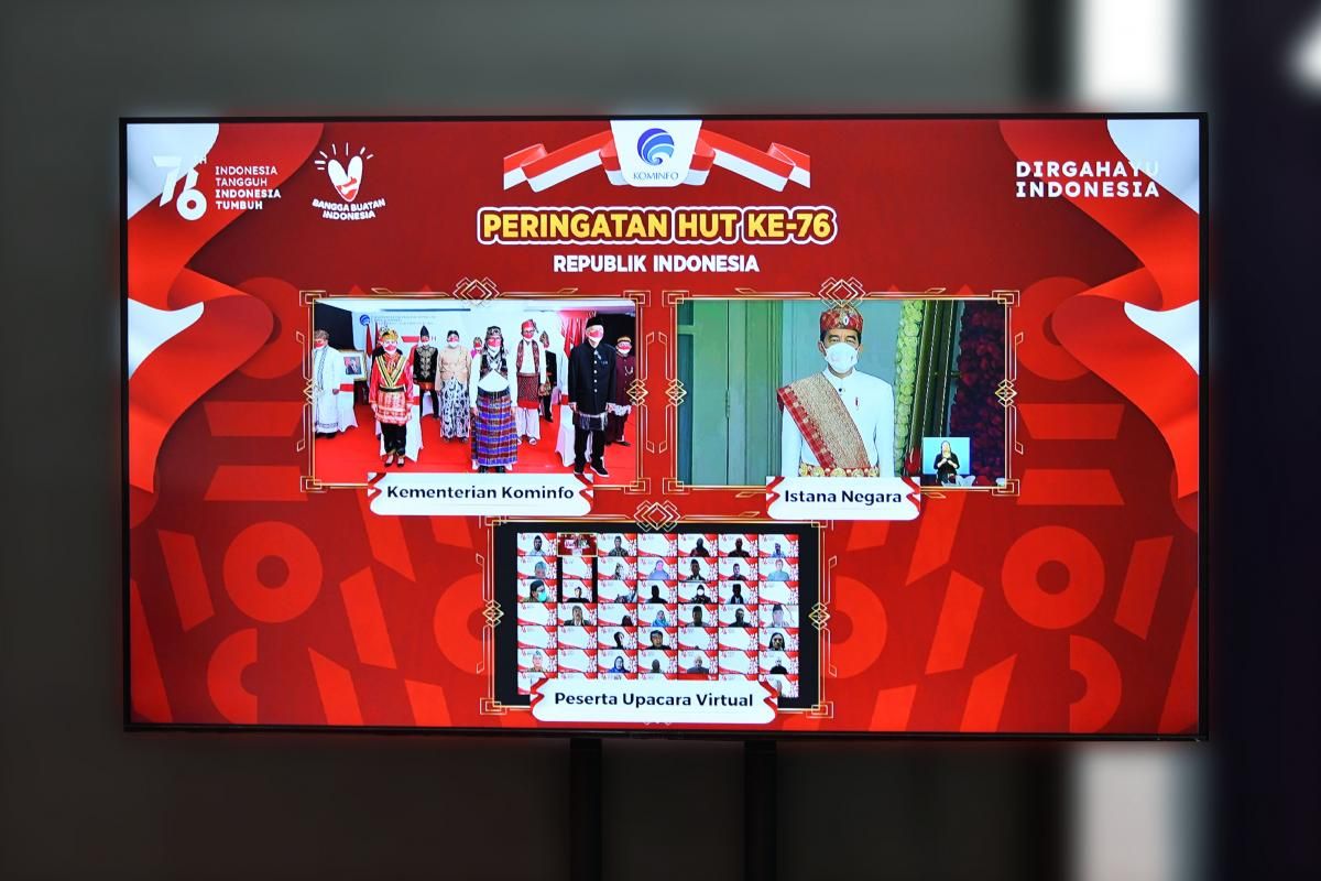 podiumnews.com-Lebih dari 50 Ribu Warganet Ikuti Upacara Detik-detik Proklamasi Virtual